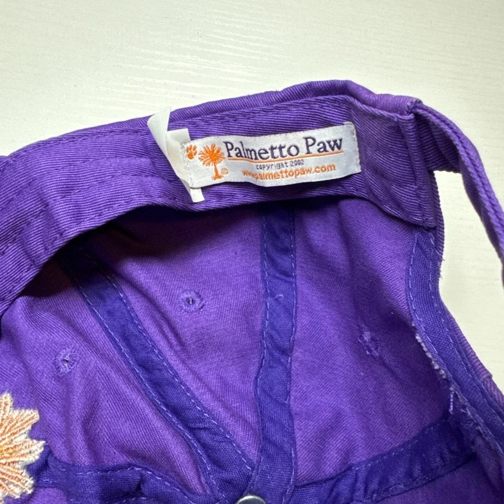Clemson Tigers Palmetto Paw Purple Hat, Adjustable,Palmetto State South carolina